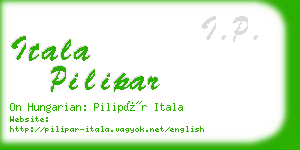 itala pilipar business card
